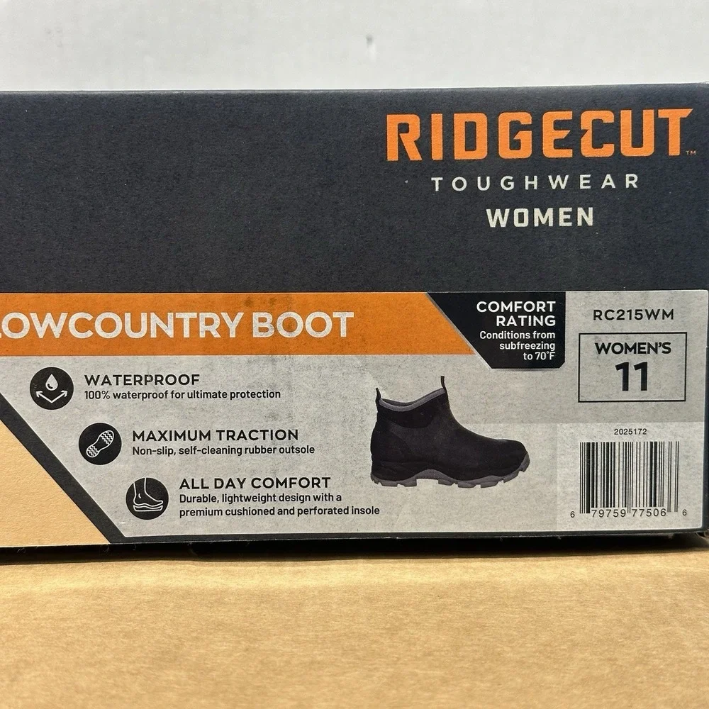 Ridgecut‎ RC215WM Lowcountry Boots, Black, Women's Size 11